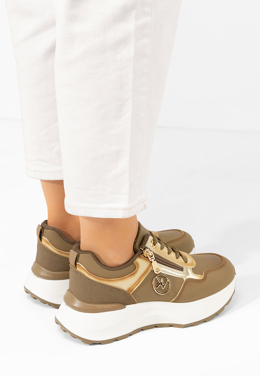 Sneakers cu platformă Viktoria kaki
