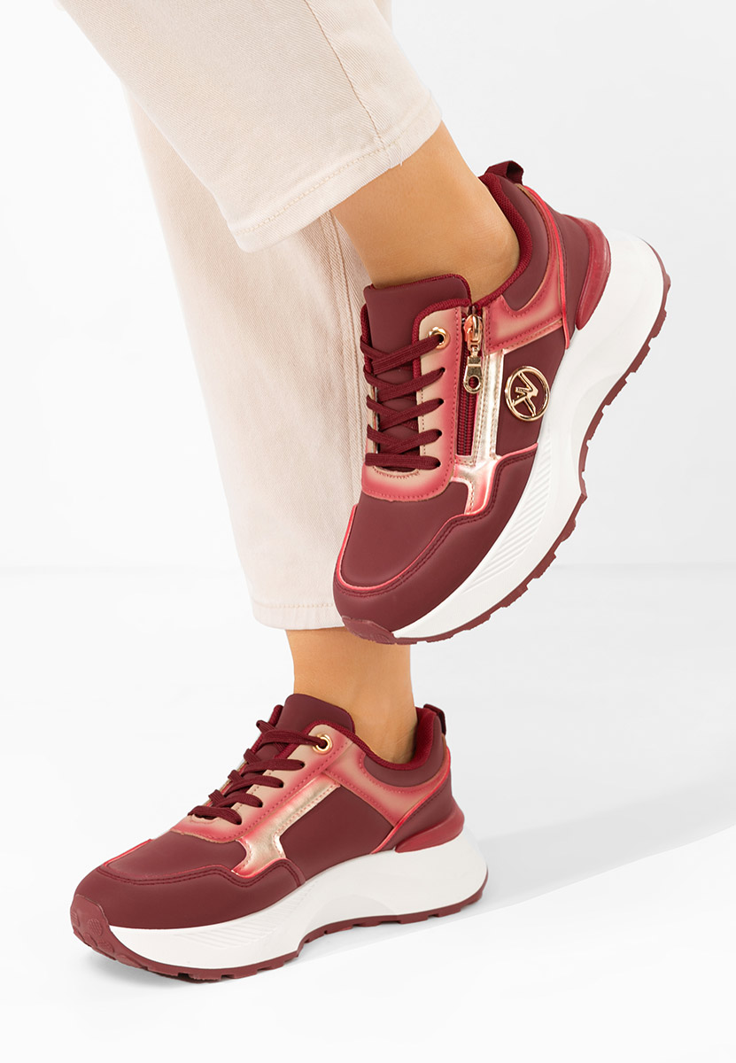 Sneakers cu platformă Viktoria rosii