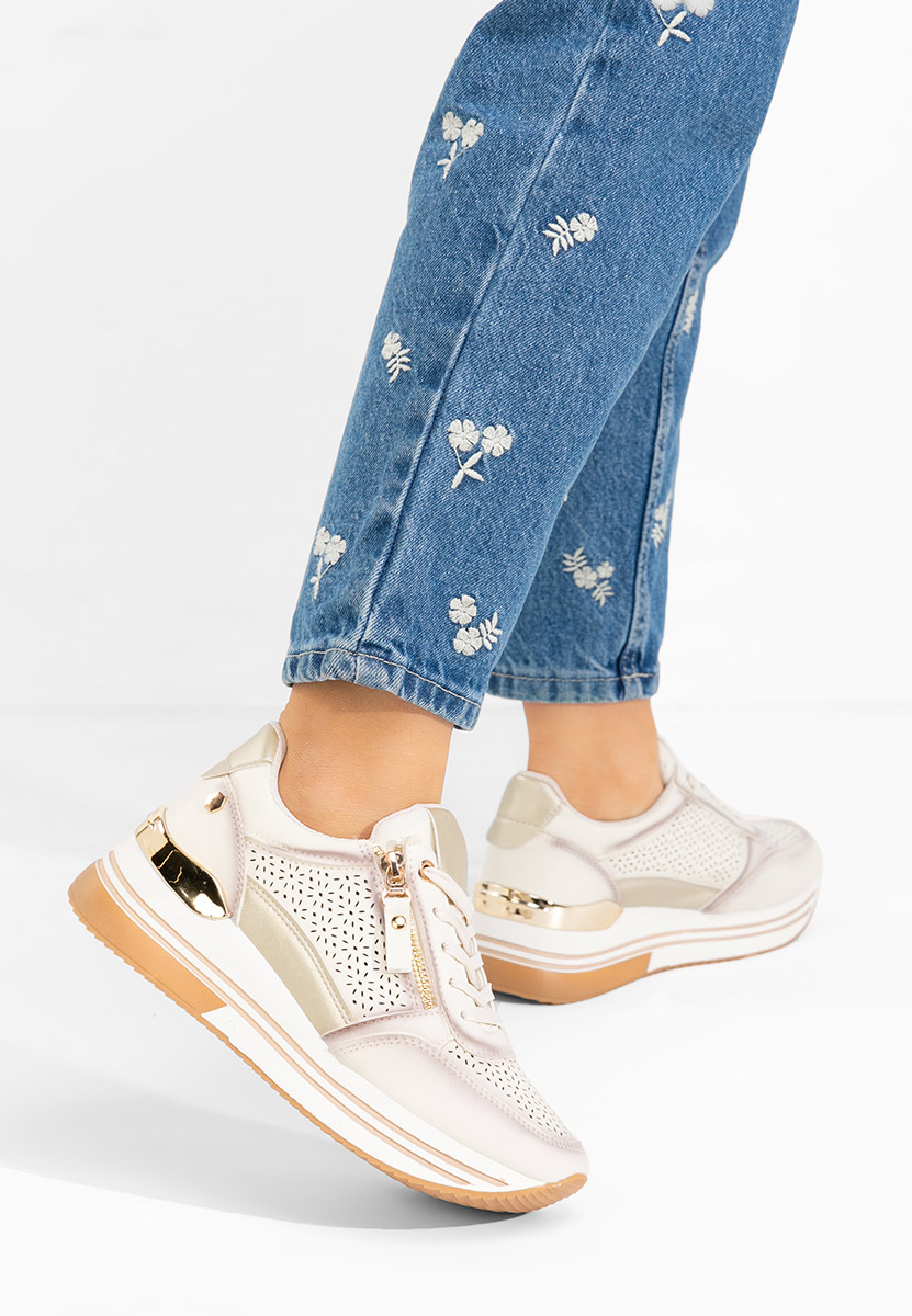 Sneakers cu platformă Reita bej