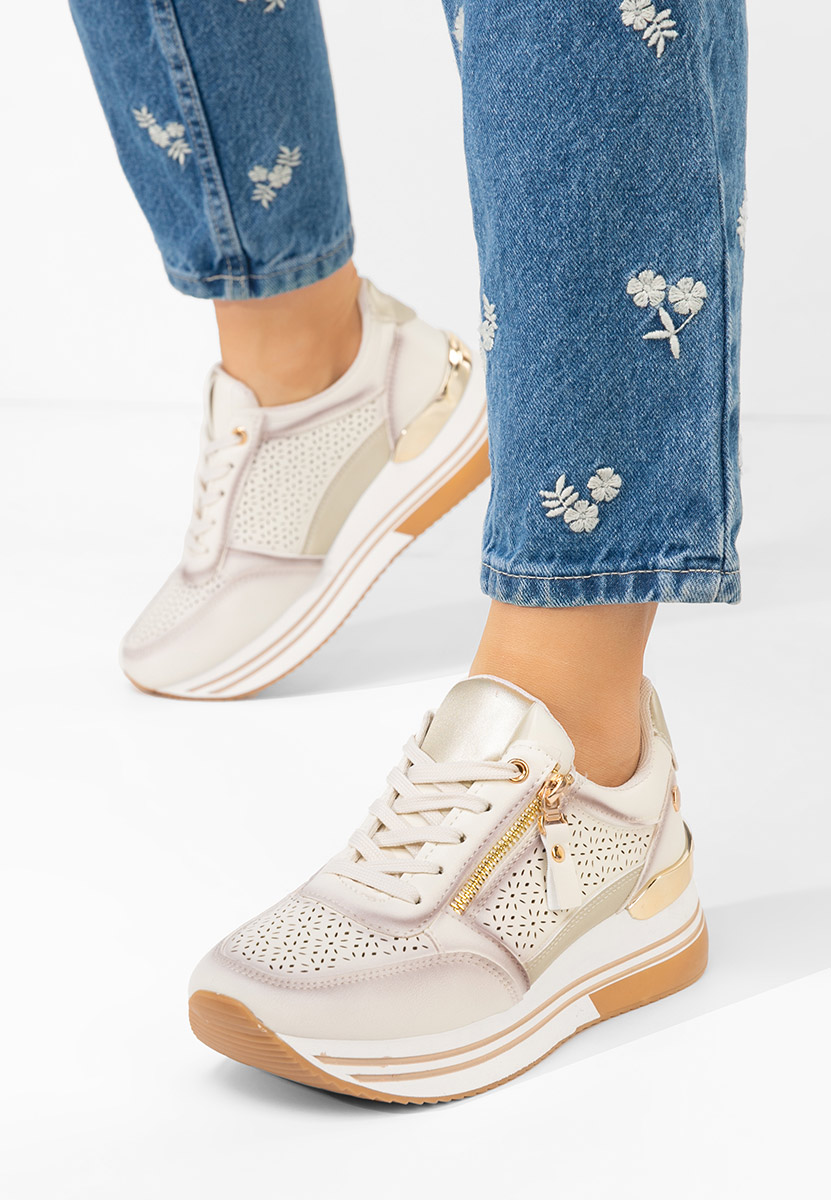 Sneakers cu platformă Reita bej