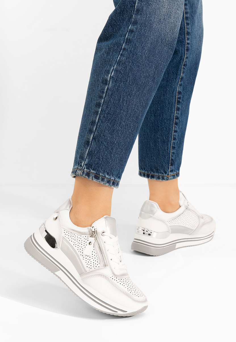 Sneakers cu platformă Reita albi