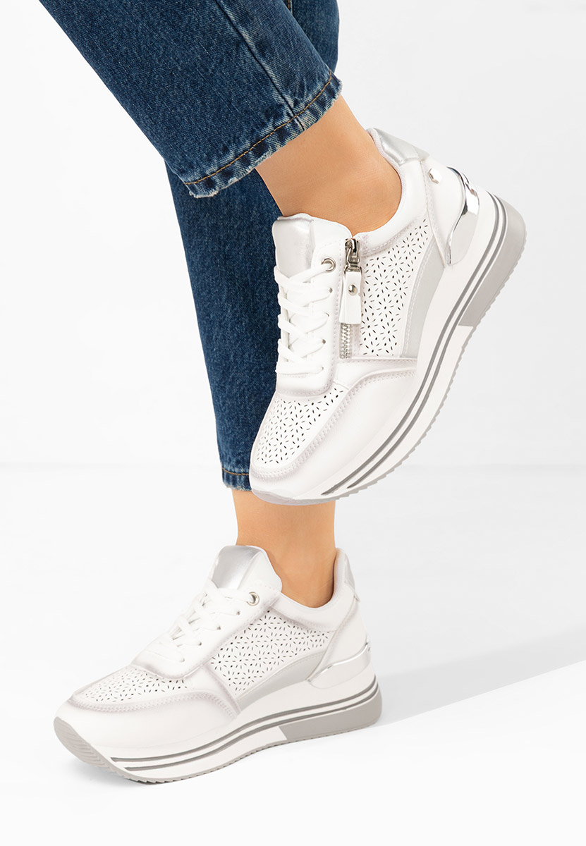 Sneakers cu platformă Reita albi