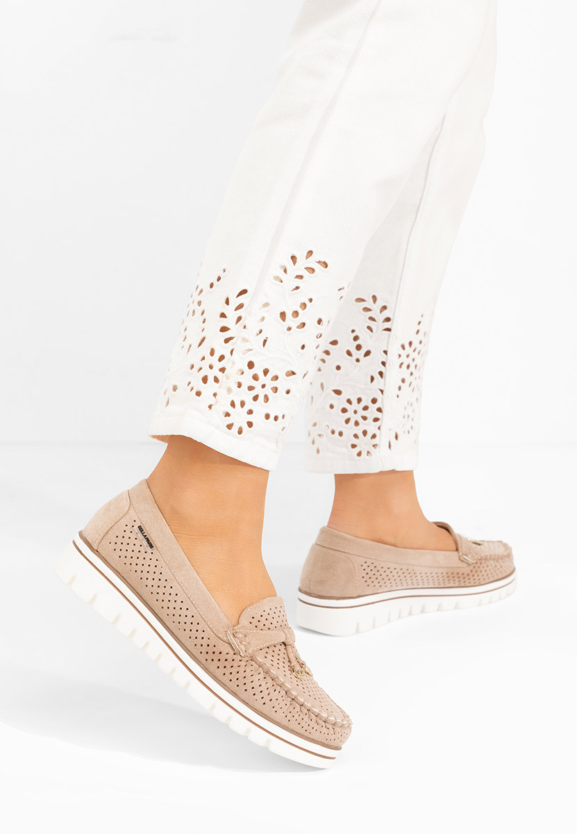 Mocasini de vara dama Manise V4 kaki