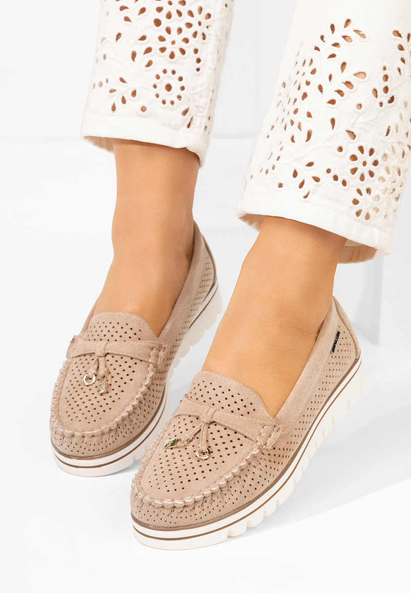 Mocasini de vara dama Manise V4 kaki