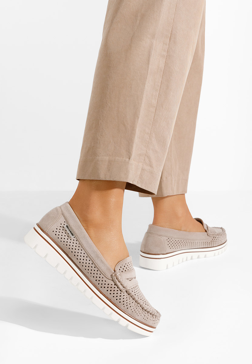 Mocasini dama Manise V2 bej