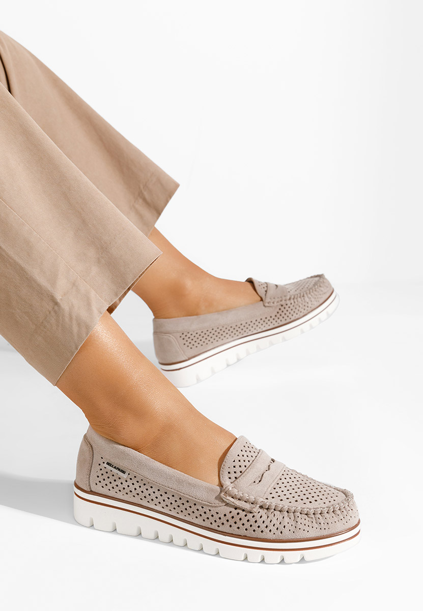 Mocasini dama Manise V2 bej