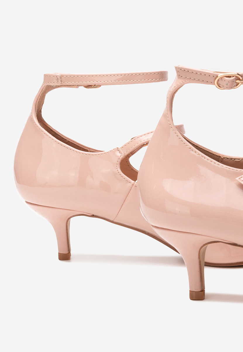 Pantofi cu toc subtire Ginny bej