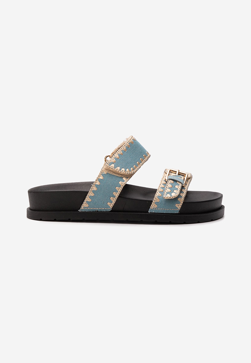 Papuci fara toc Mathilde denim