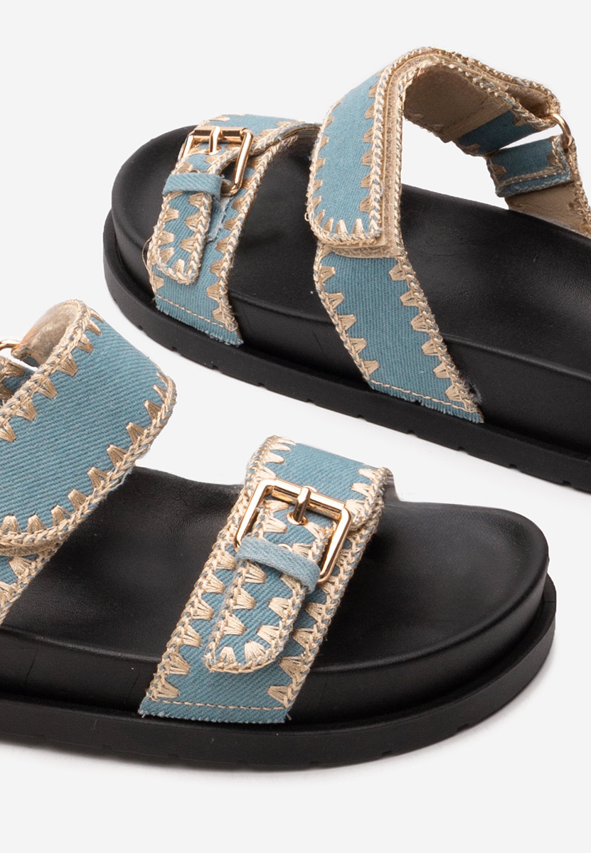 Papuci fara toc Mathilde denim
