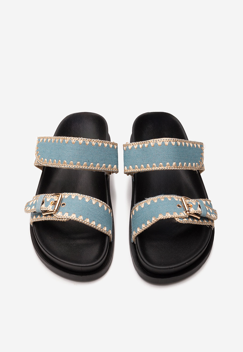 Papuci fara toc Mathilde denim