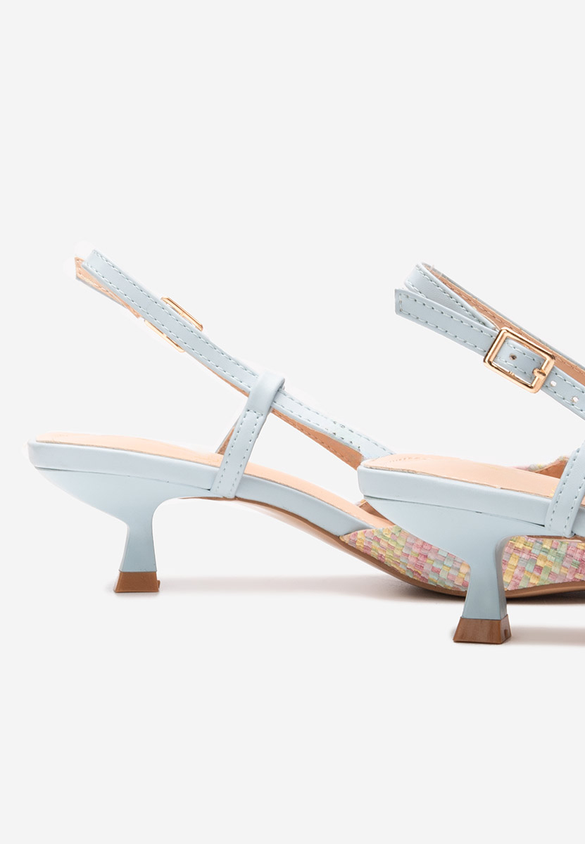 Pantofi cu toc mic Margarete multicolori