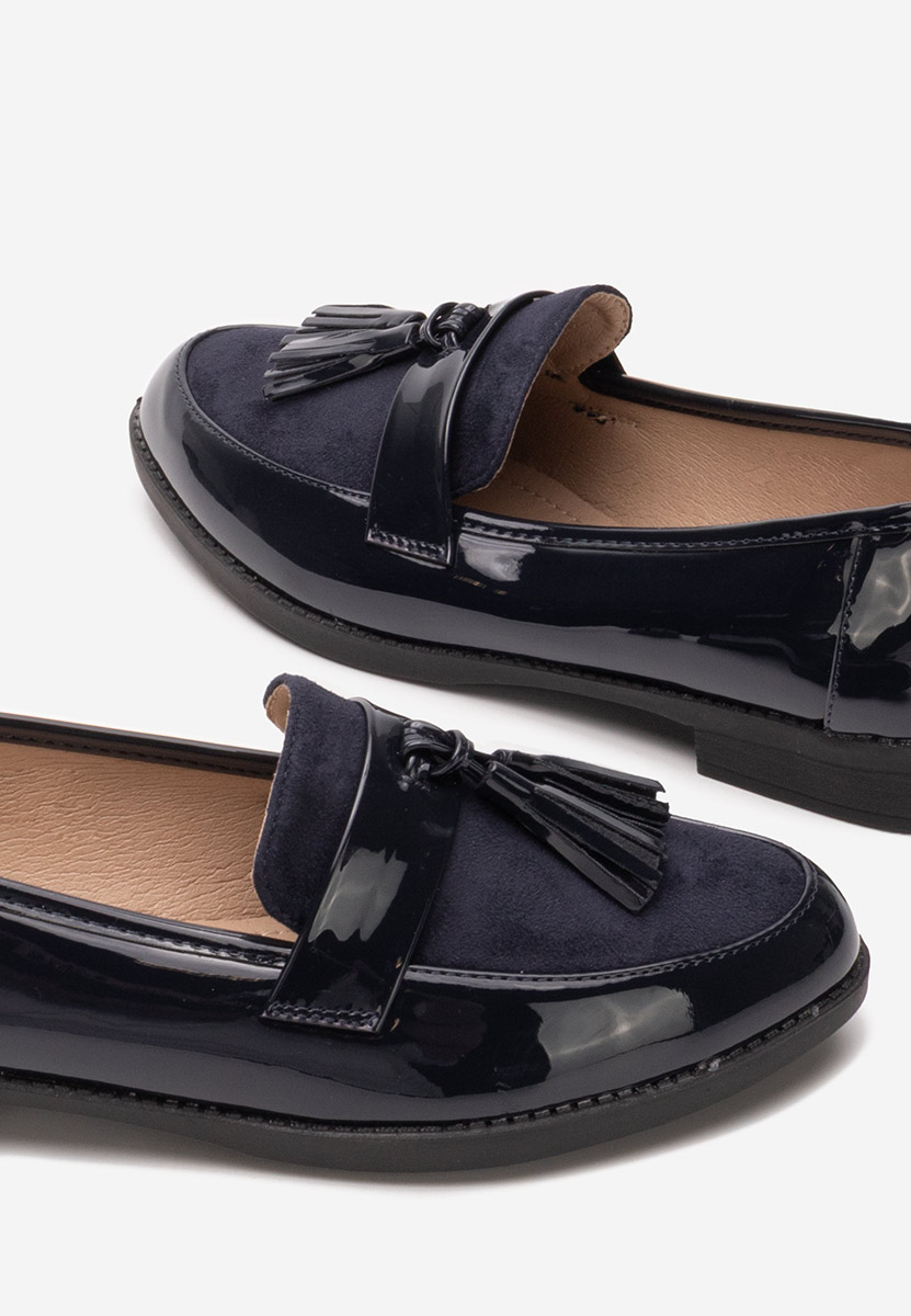Mocasini dama eleganti Kayia albastri