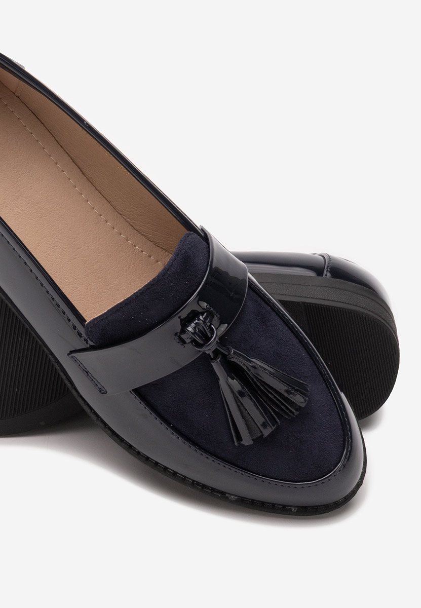 Mocasini dama eleganti Kayia albastri
