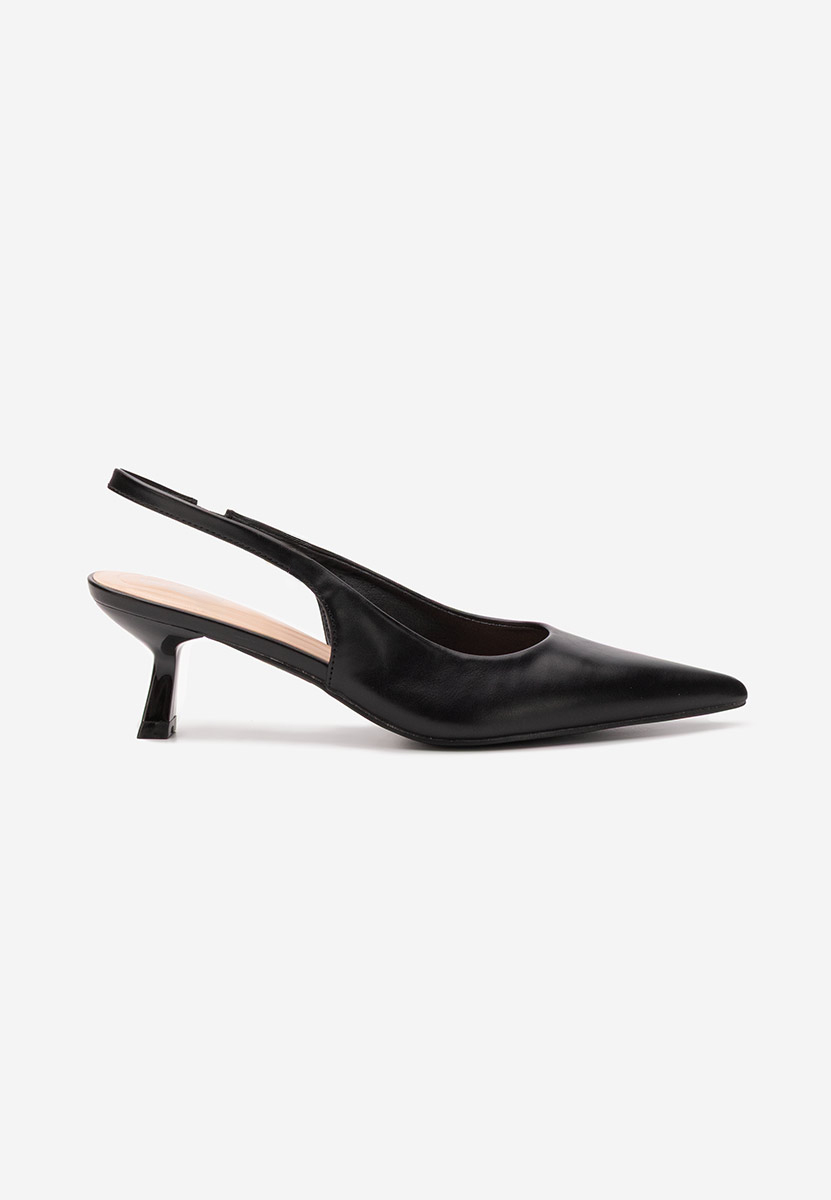 Pantofi cu toc mic Criselda negre