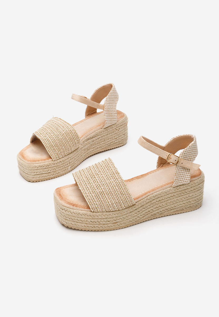 Sandale cu platforma Jilly bej