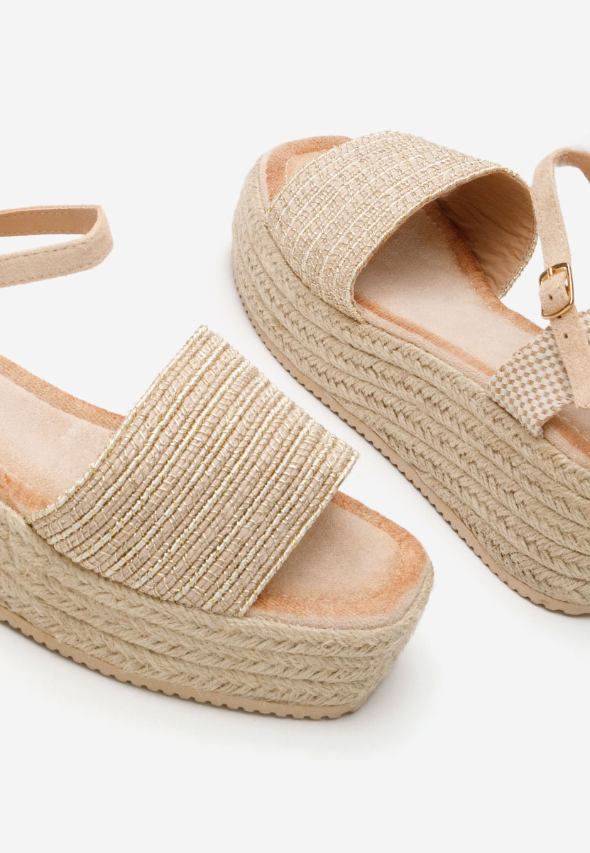 Sandale cu platforma Jilly bej
