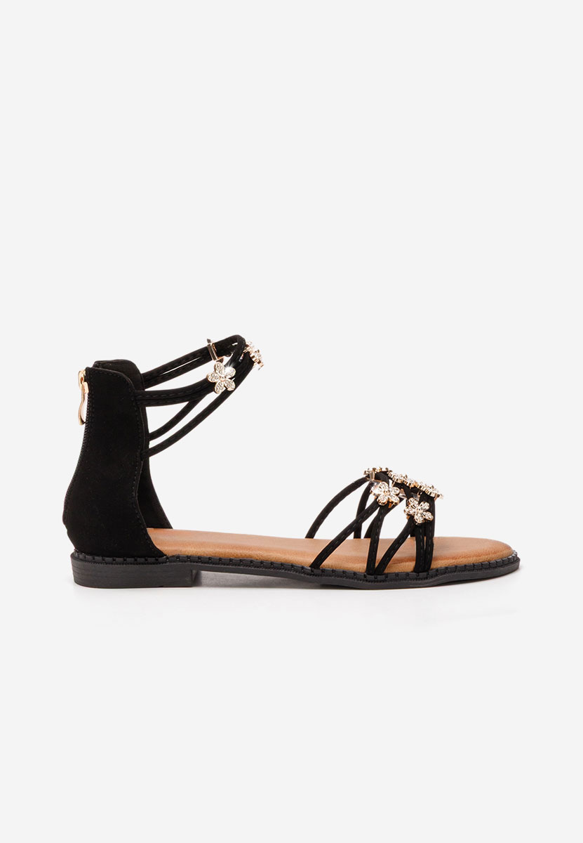 Sandale fara toc Levaria negre