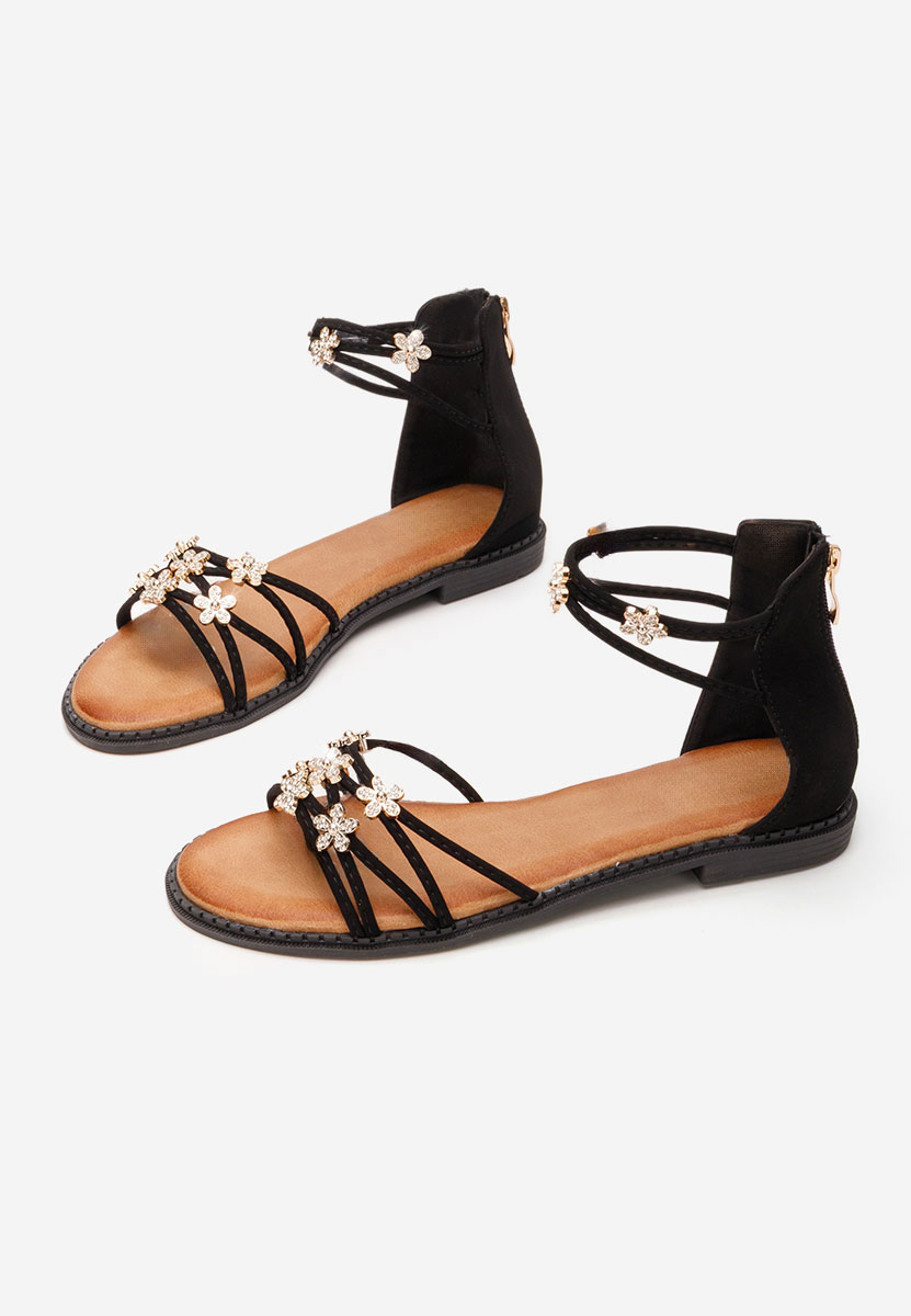 Sandale fara toc Levaria negre
