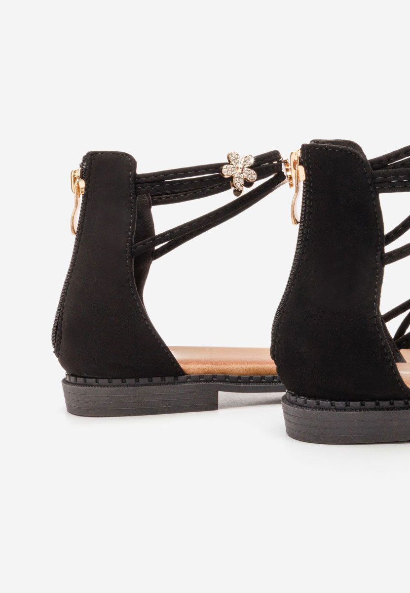 Sandale fara toc Levaria negre