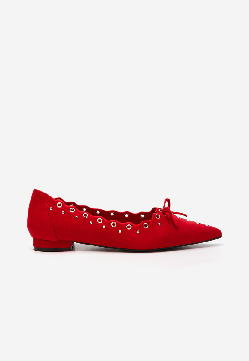 Balerini eleganti Sharyna rosii