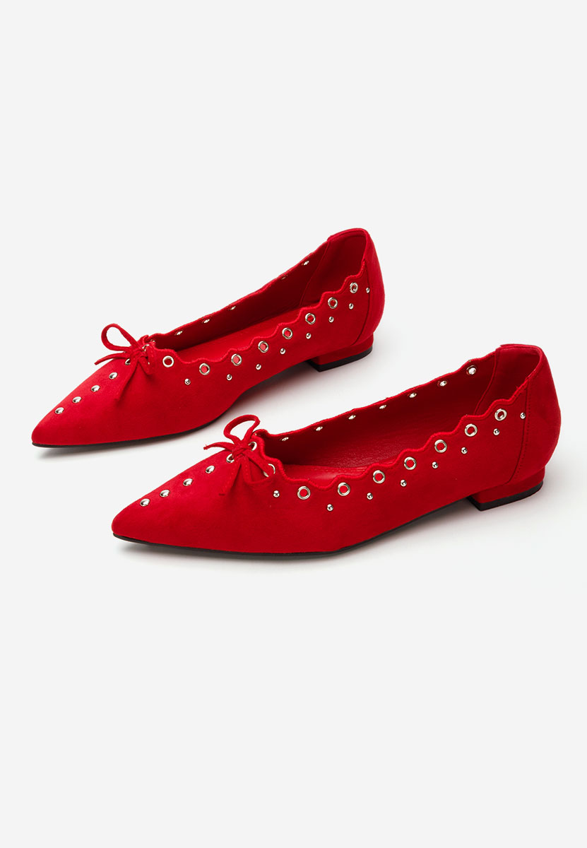 Balerini eleganti Sharyna rosii