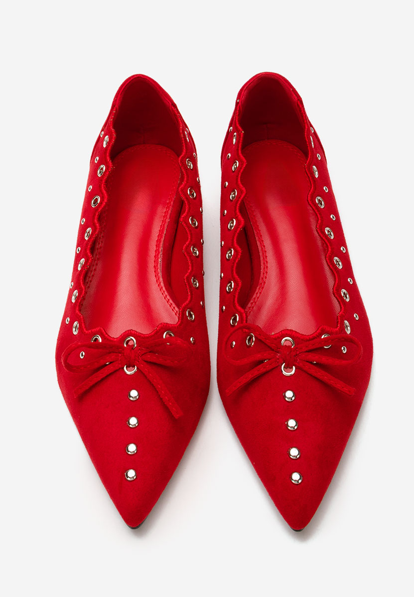 Balerini eleganti Sharyna rosii