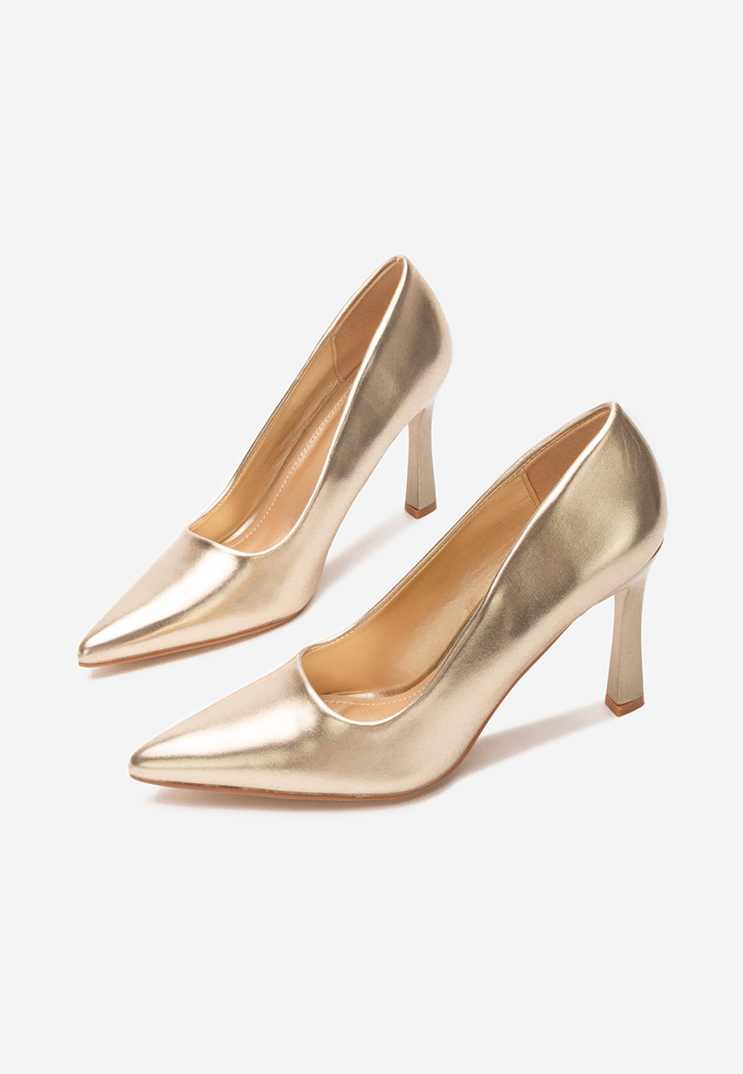 Pantofi stiletto Lezlie aurii