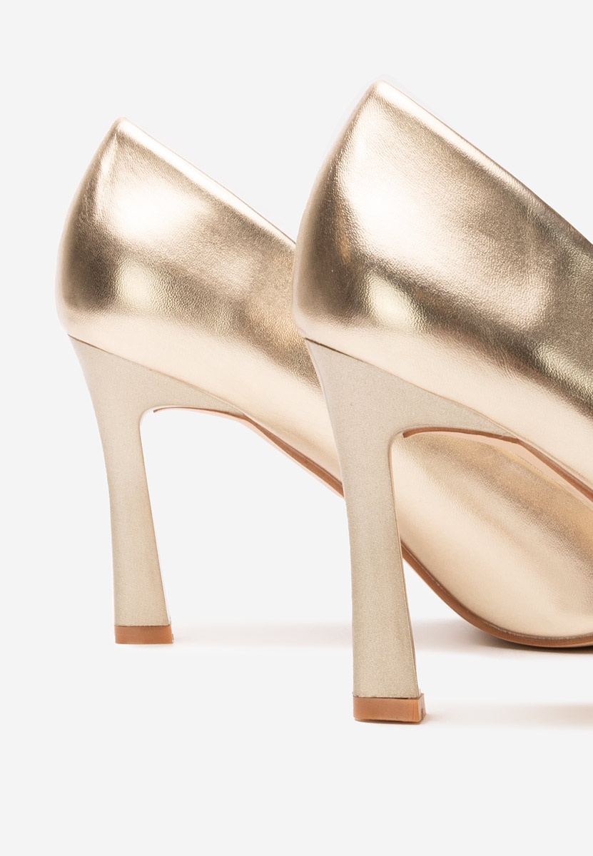 Pantofi stiletto Lezlie aurii