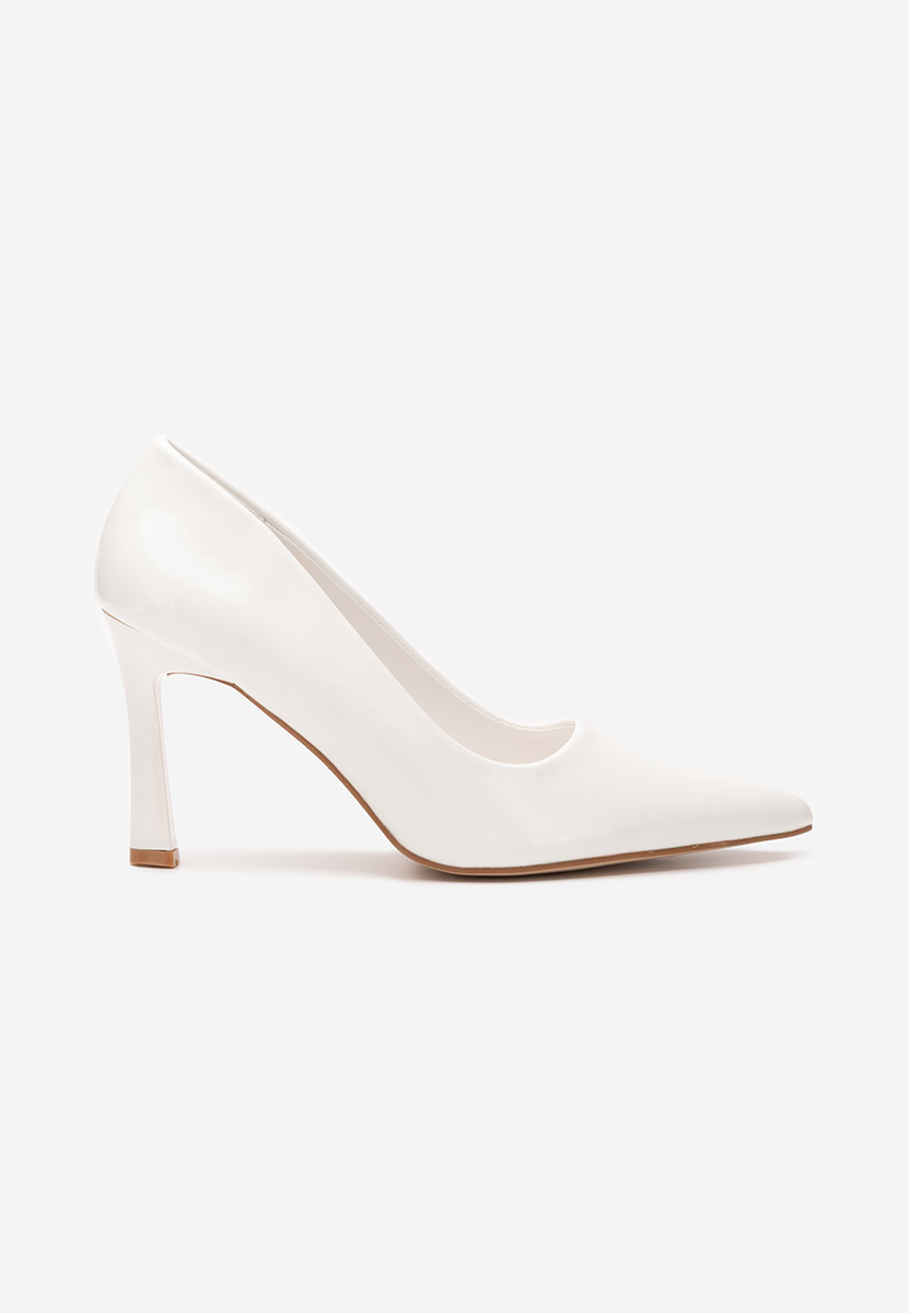 Pantofi stiletto Lezlie albi