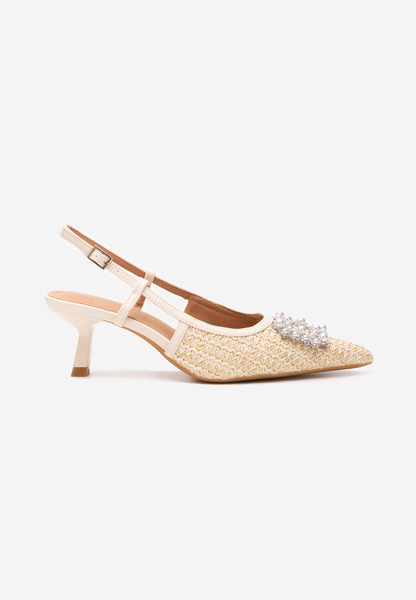 Pantofi slingback Verlie bej