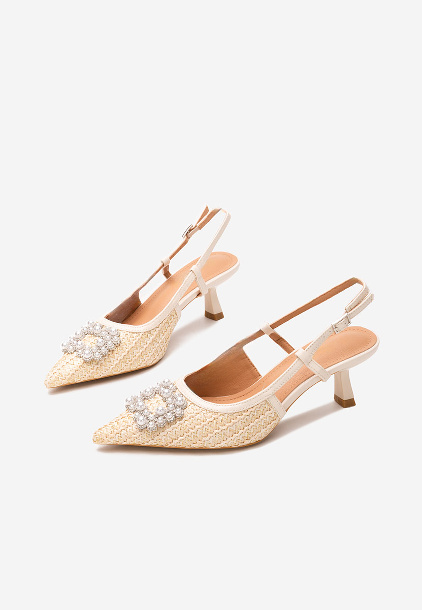Pantofi slingback Verlie bej