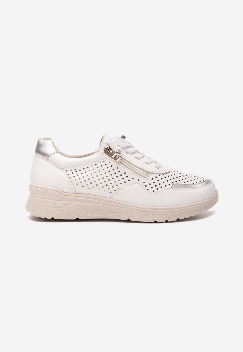 Sneakers dama Vernisa albi