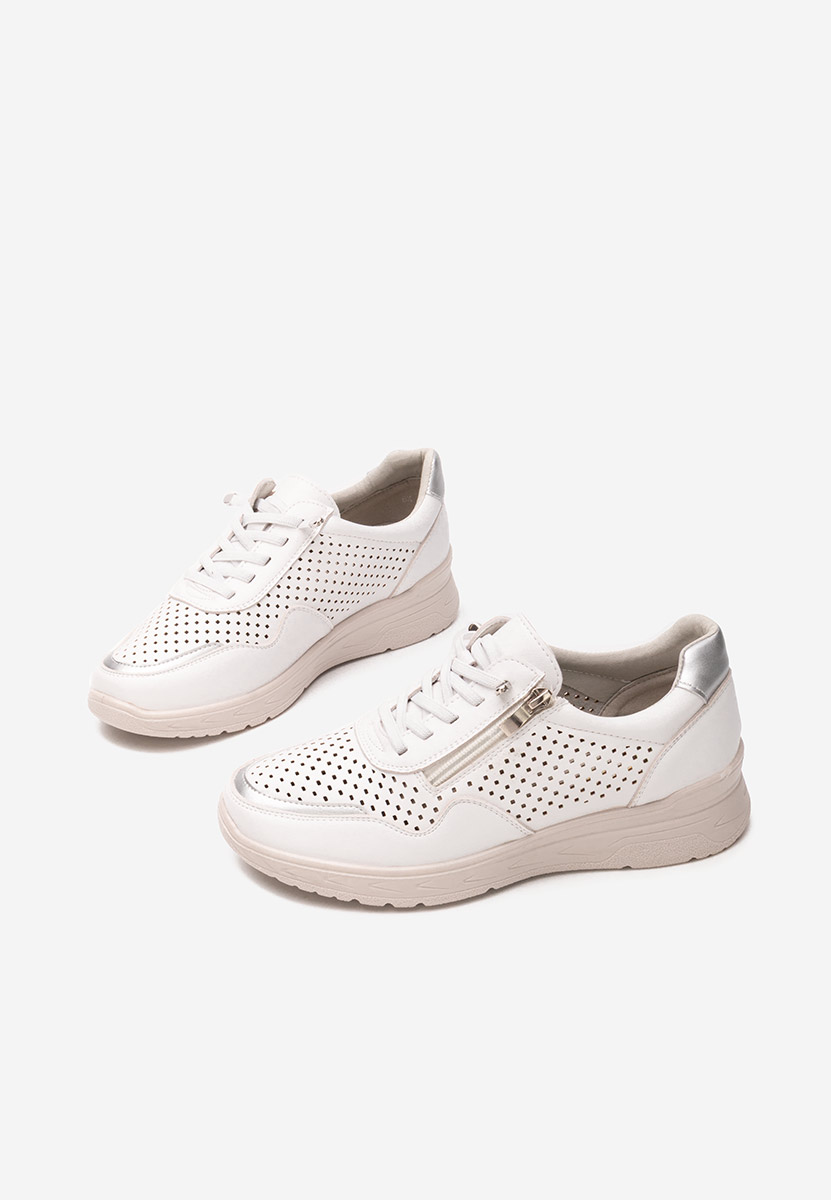 Sneakers dama Vernisa albi