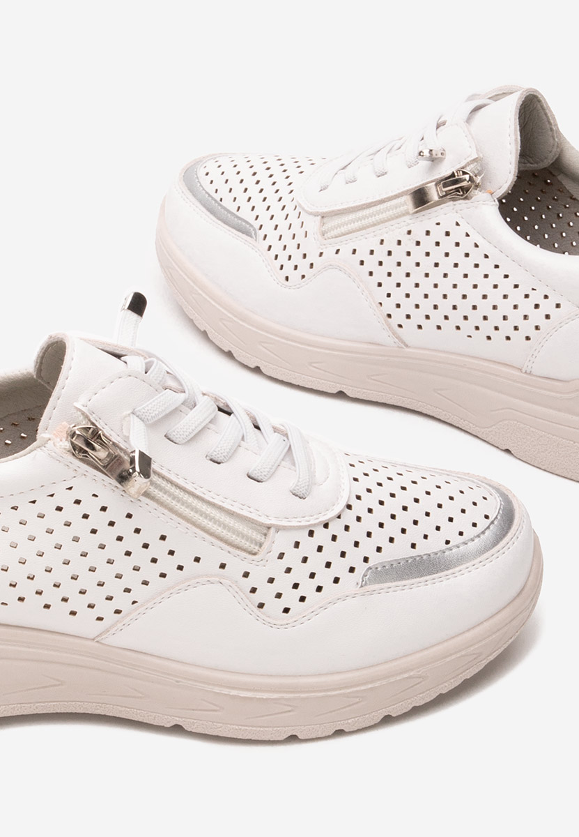 Sneakers dama Vernisa albi