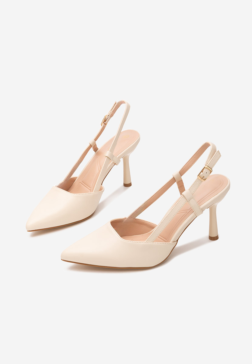 Pantofi slingback Ivva bej