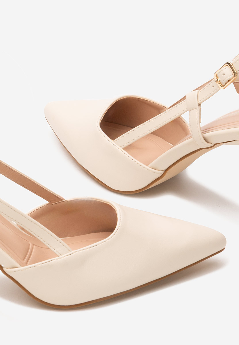 Pantofi slingback Ivva bej