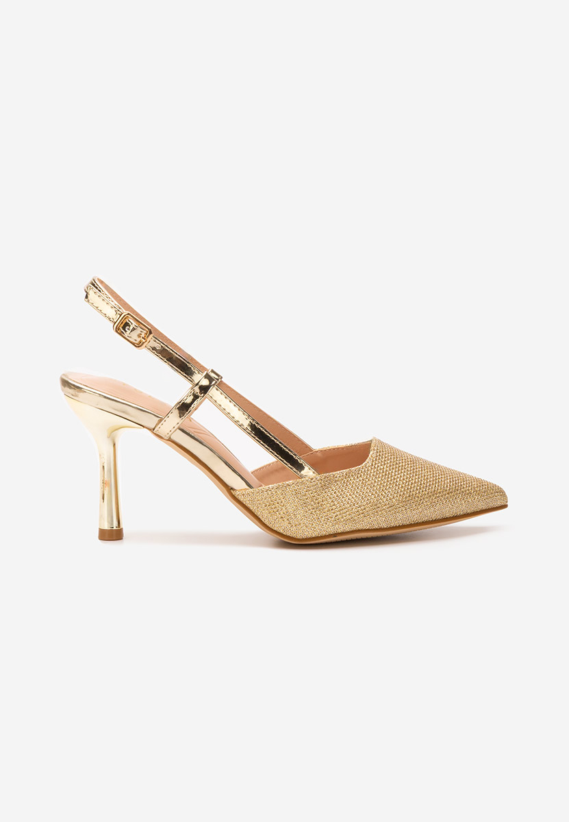Pantofi slingback Frezia aurii