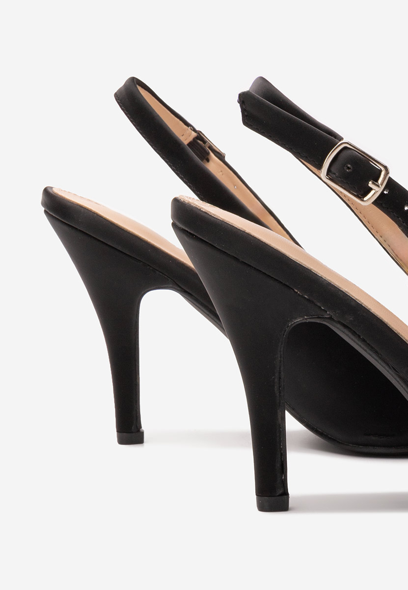 Pantofi stiletto Penie negri