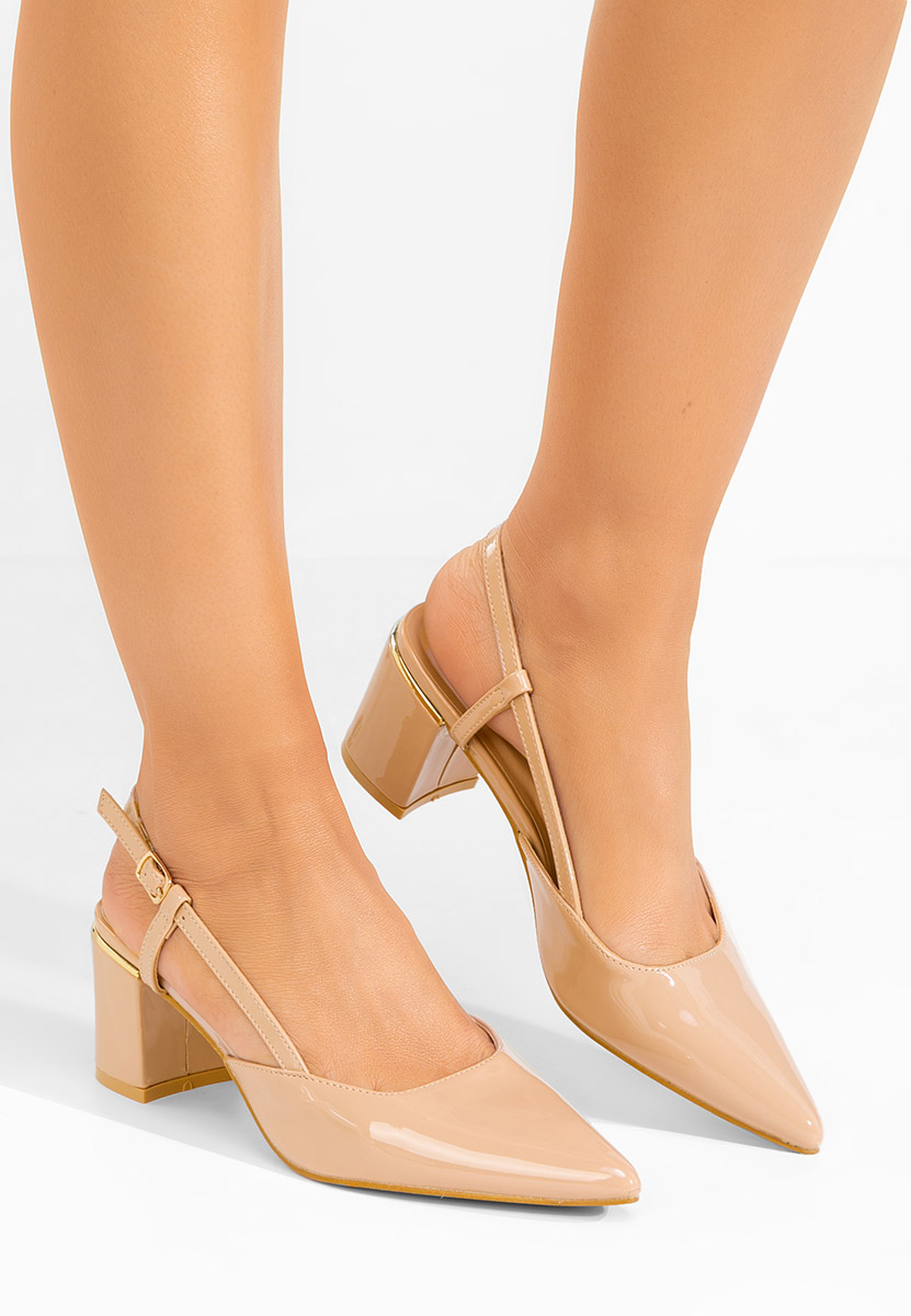 Pantofi slingback Marla bej