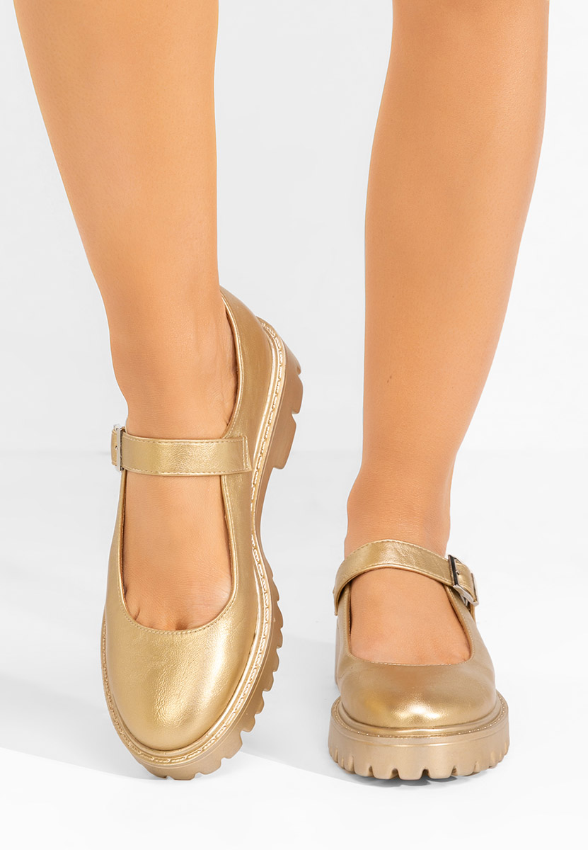 Pantofi casual damă Orias aurii