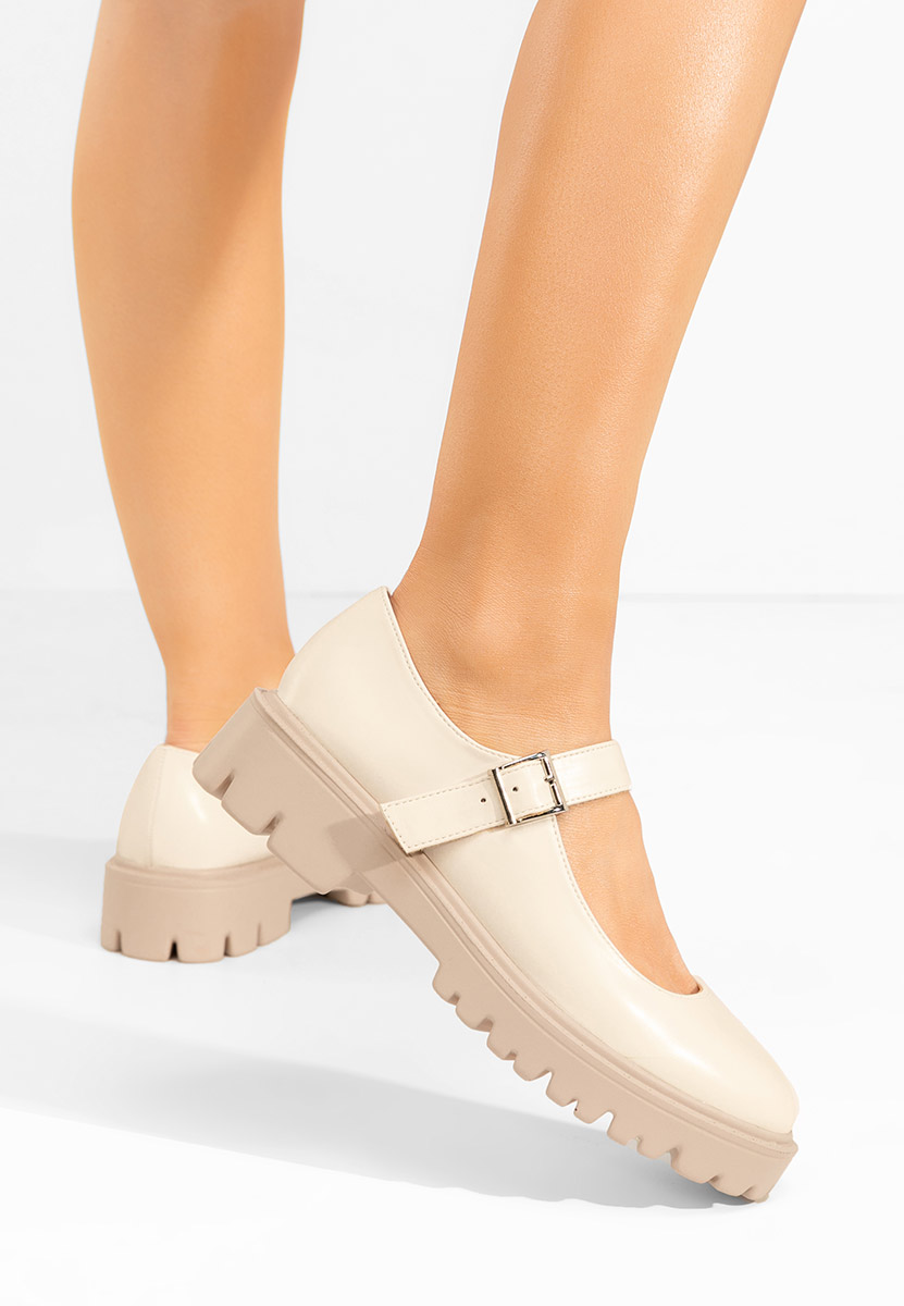 Pantofi casual dama Orias bej