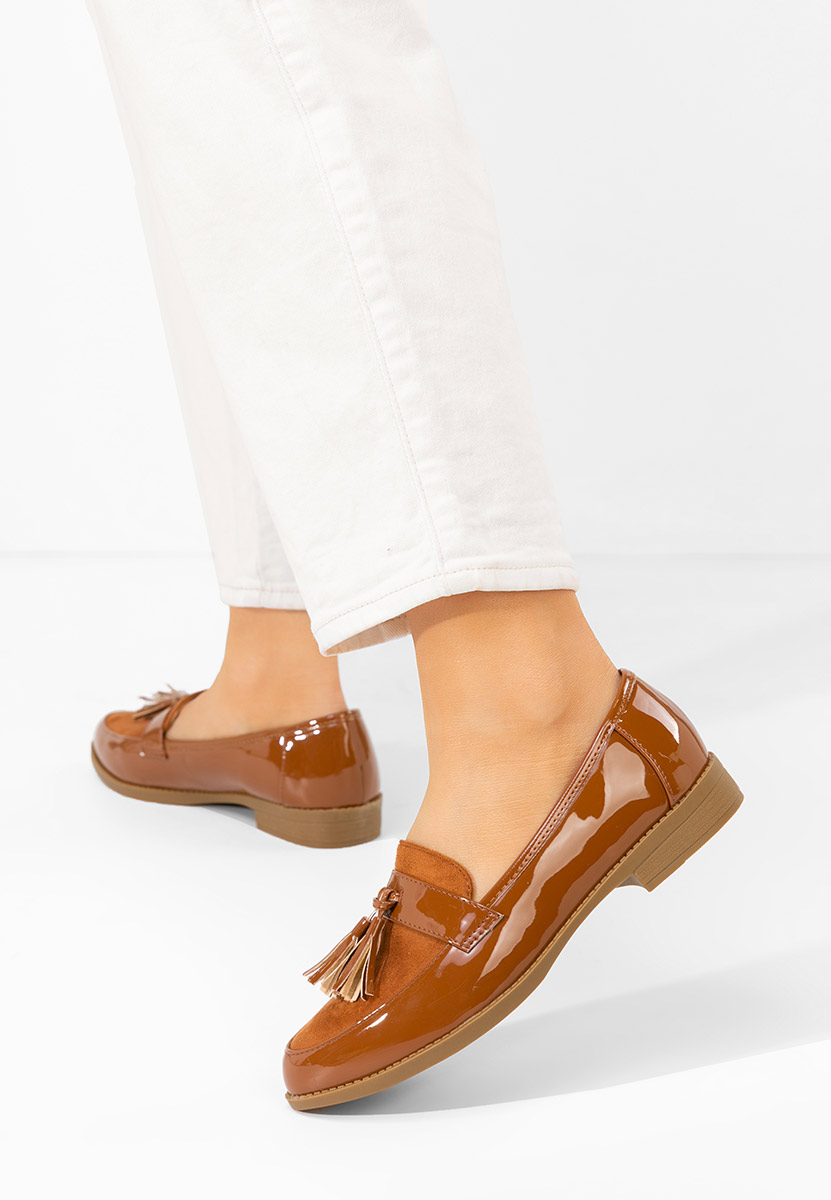 Mocasini dama eleganti Kayia camel