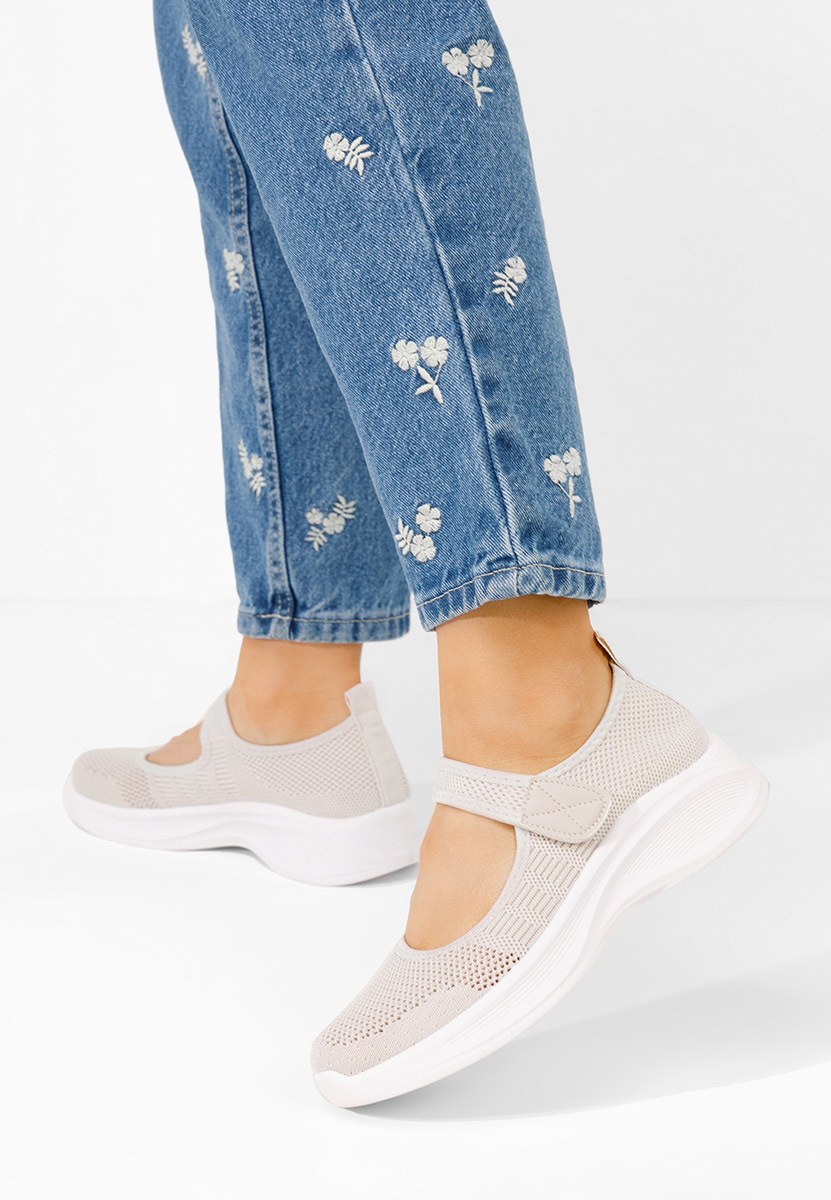 Pantofi casual dama Medana bej