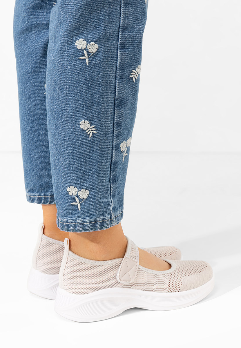 Pantofi casual dama Medana bej