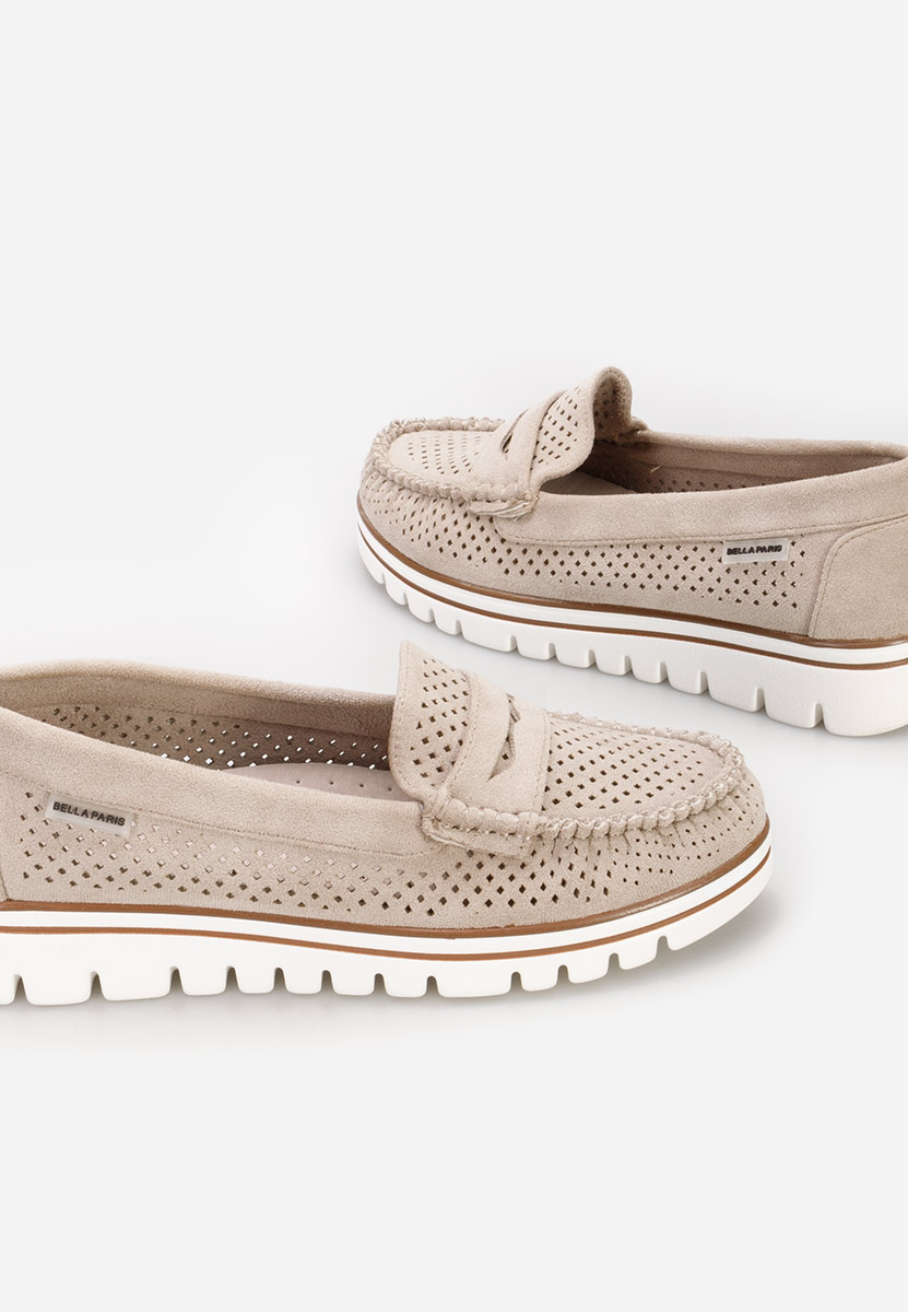 Mocasini dama Manise V2 bej