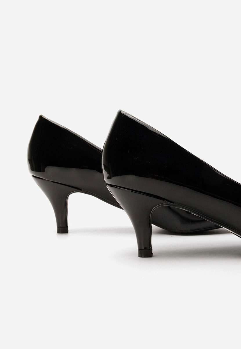 Pantofi cu toc subtire Cheryl negri