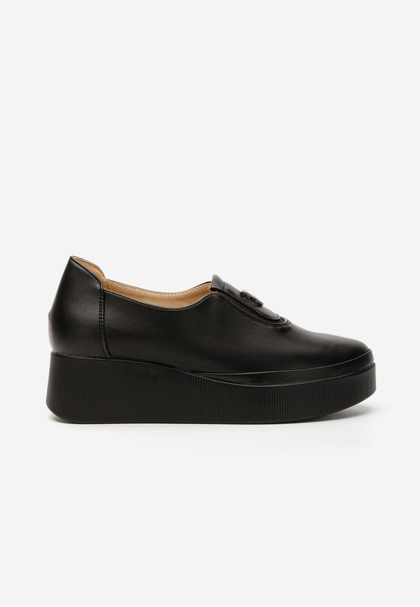 Pantofi casual cu platforma Shenika negri