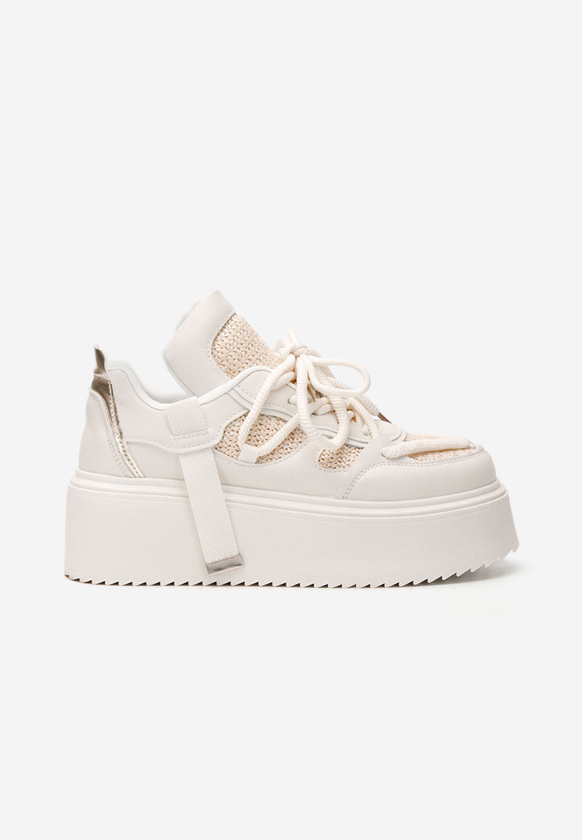 Sneakers cu platformă Lourie bej