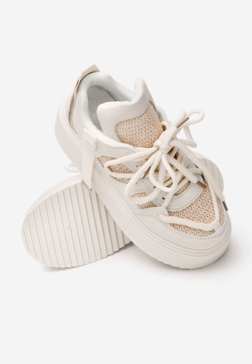 Sneakers cu platformă Lourie bej