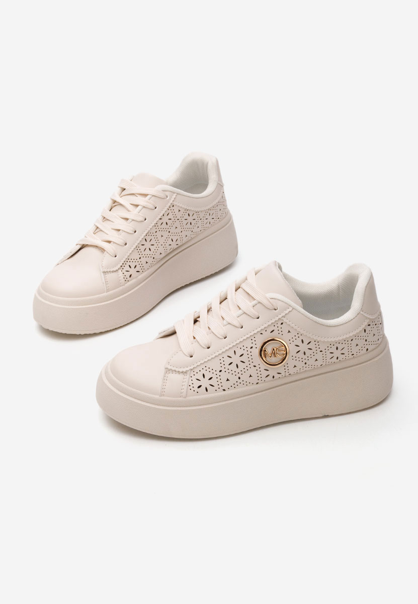 Sneakers cu platforma Nidya V2 bej